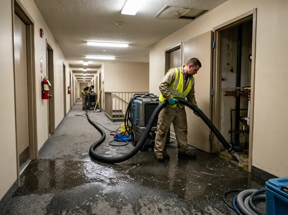 multi-unit-apartment-hallway-f-005 — frequently asked questions, Emergency Burst Pipe Water Extraction & Removal in Parkesbu…